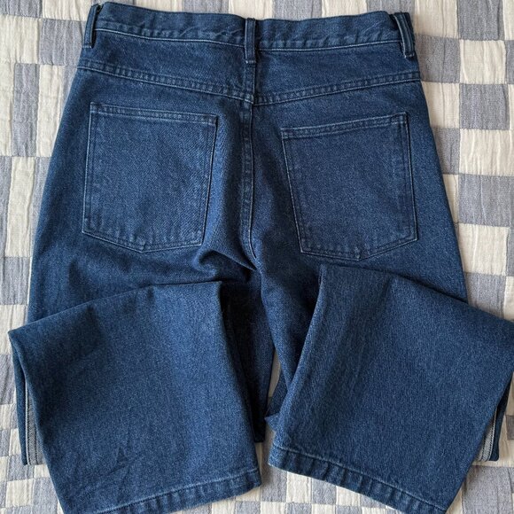 New Without Tags! CARLEEN Wraparound Two-Toned Relaxed Jeans, Size 8 - Picture 7 of 9